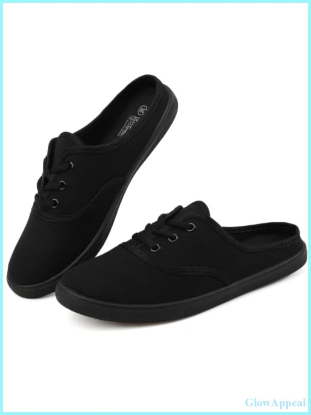 Women Canvas Mules Fashion Slip-on Sneakers Loafers Backless